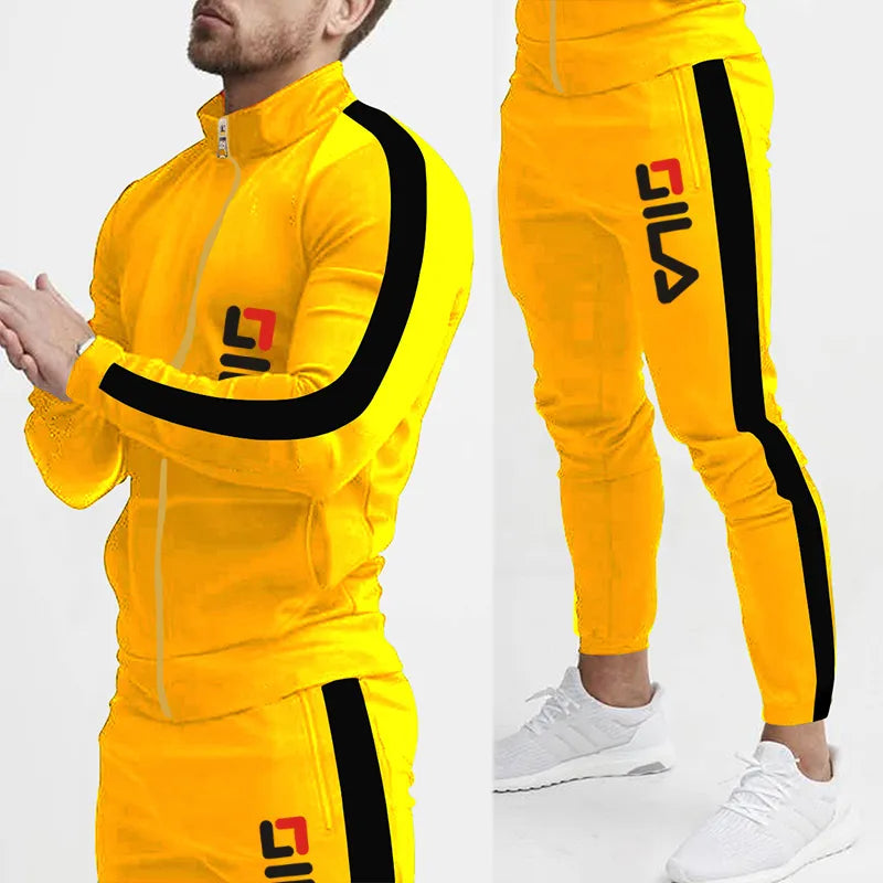 Spring and Autumn Men's Casual Suit New Jogging Luxury Sweater Brand Set Youth Fashion Leisure Sports Suit  High Quality Set