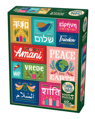 collage of the word peace in different languages