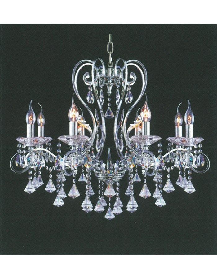 8 arm crystal chandelier