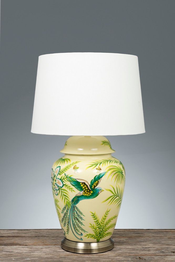 green table lamp base