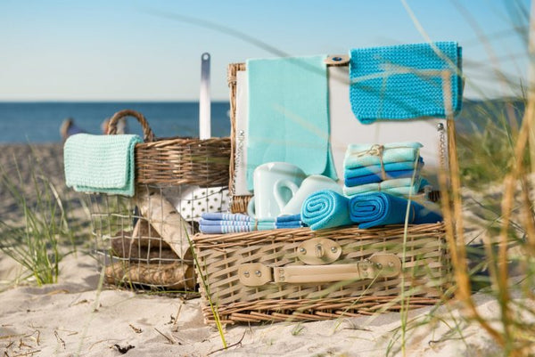 Solwang Produkte am Strand in Dänemark