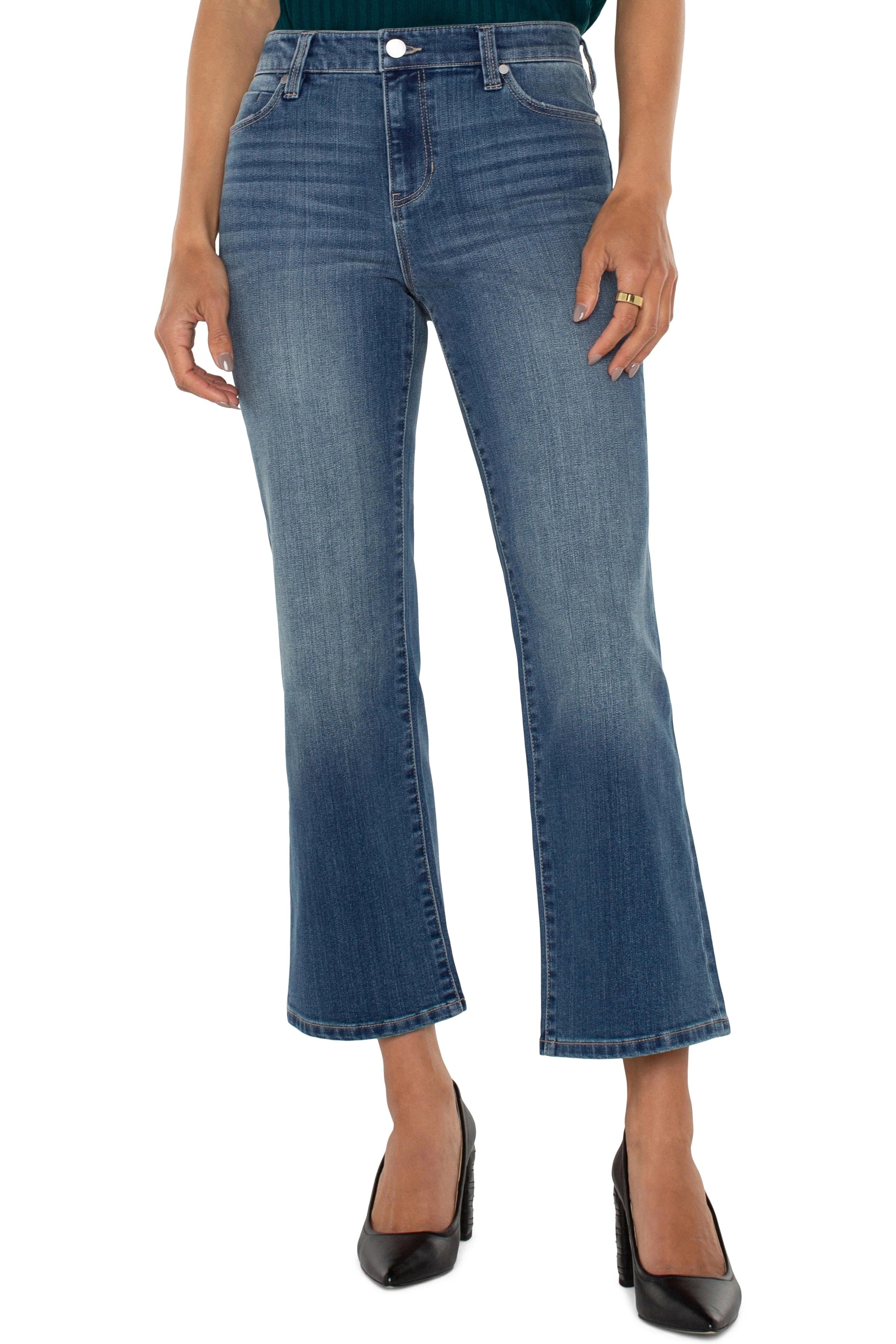 Hannah Crop Flare - Eco | Forest Hills