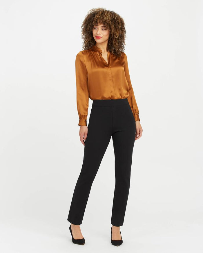 Spanx Stretch Twill Cropped wide Leg Pant
