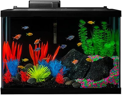 GloFish Aquarium Kit Fish Tank with LED Lighting and Filtration