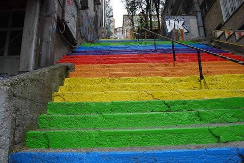 rainbow steps istanbul