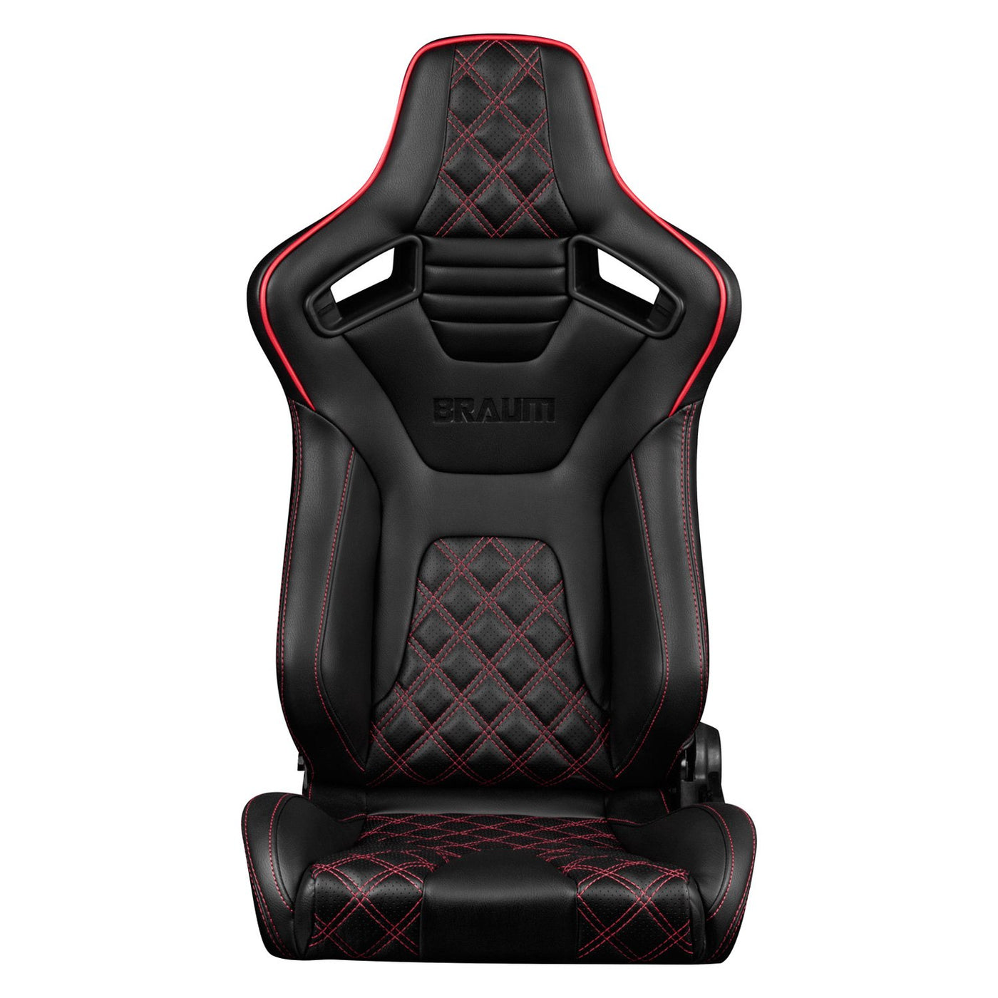 Braum Racing Elite-X Series Racing Seats - Diamond Edition (Red Stitch ...