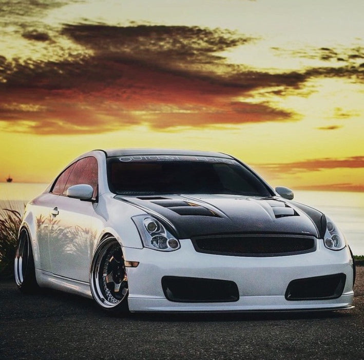 Nismo-Style V3 Front Bumper (Poly) - Infiniti G35 Coupe — Outcast Garage