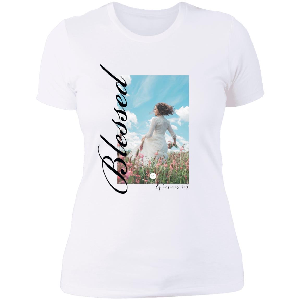 BLESSED Ladies' Boyfriend T-Shirt 7 COLORS AVAILABLE