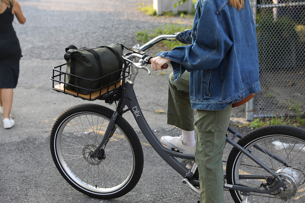 woman on bike