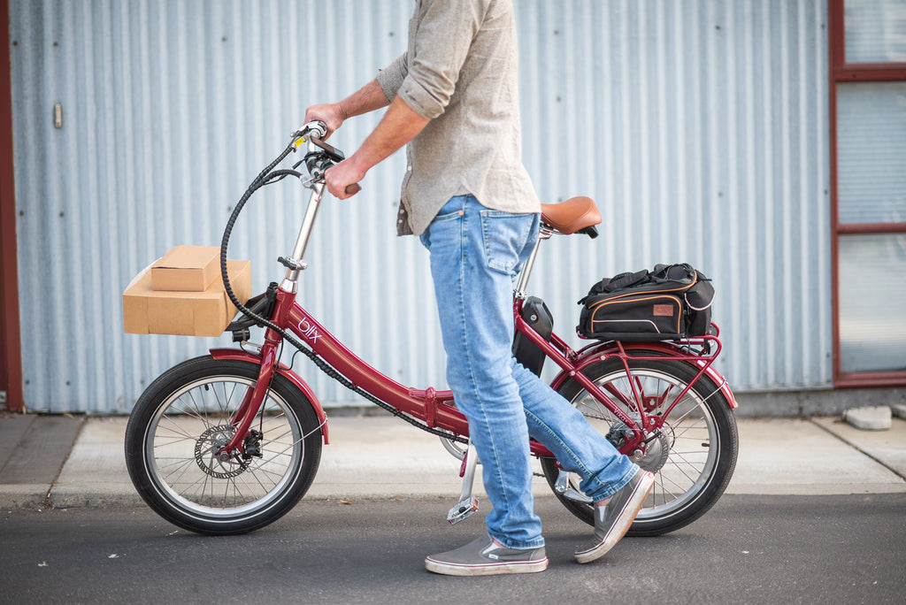 man with bike