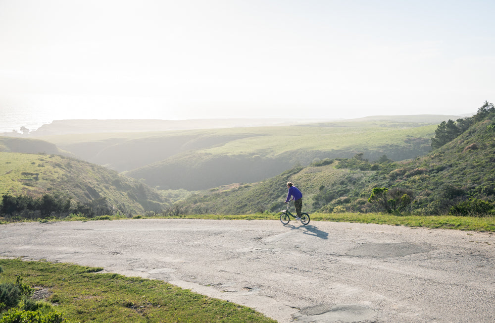 bike on open road