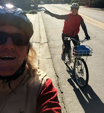 Tony and Wife ride Blix Aveny electric bikes