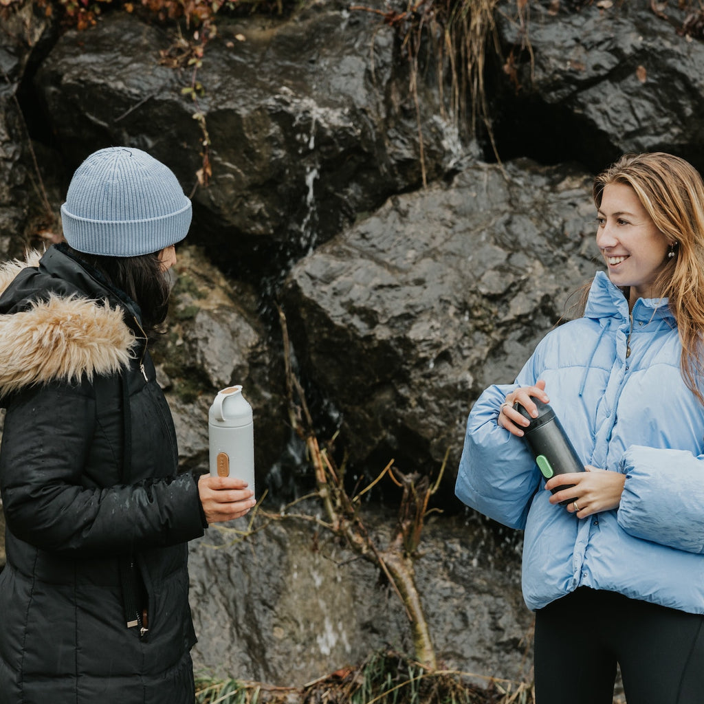 two women in coats