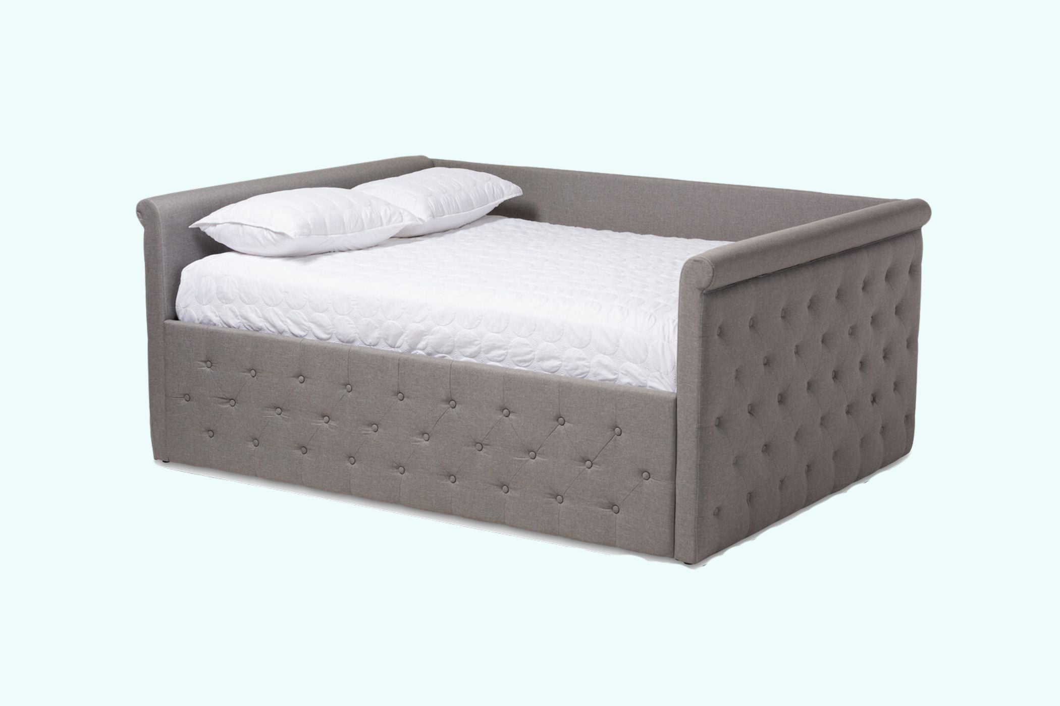 Amaya Grey Fabric Upholstered Full Size Daybed