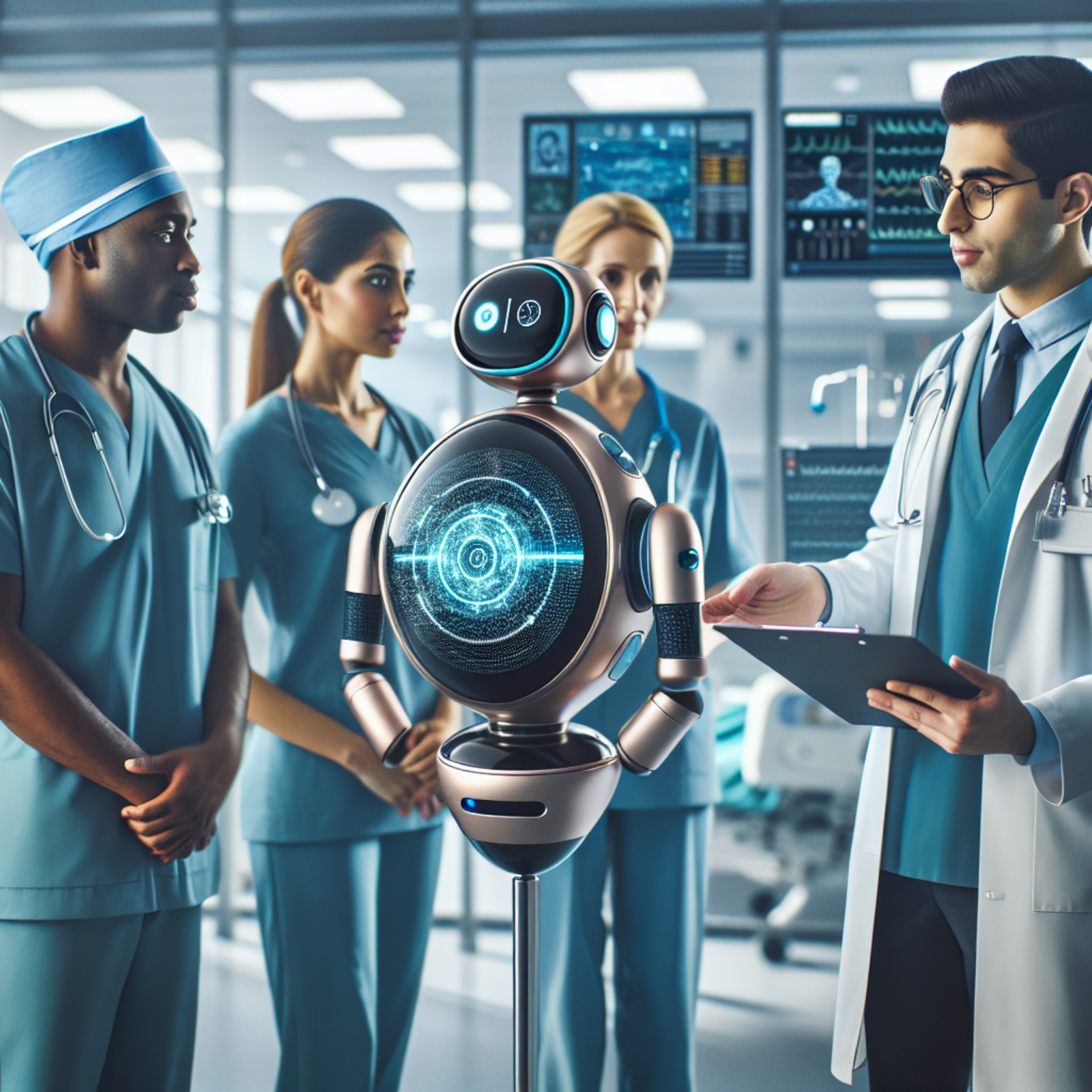 Dispositif d'assistant de santé IA combinant technologie et soins