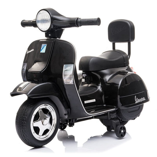 Vespa PX150 rose, scooter électrique pour enfants 12V 4,5 Ah, 1 place avec  radio