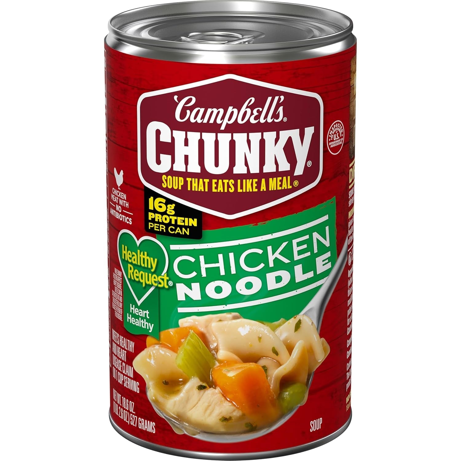Chunky Soup, Healthy Request Chicken Noodle Soup, 18.8 Ounce Can