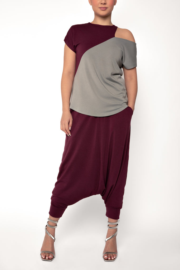 Bag Pant - Stretchy High-waisted Jersey