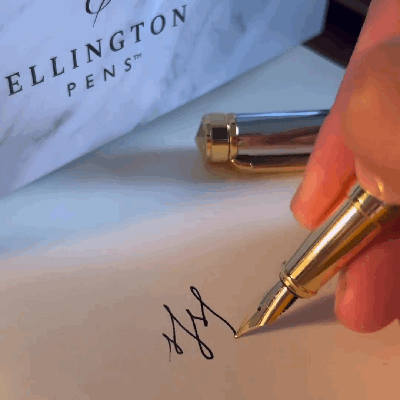 fountain pen writing gif