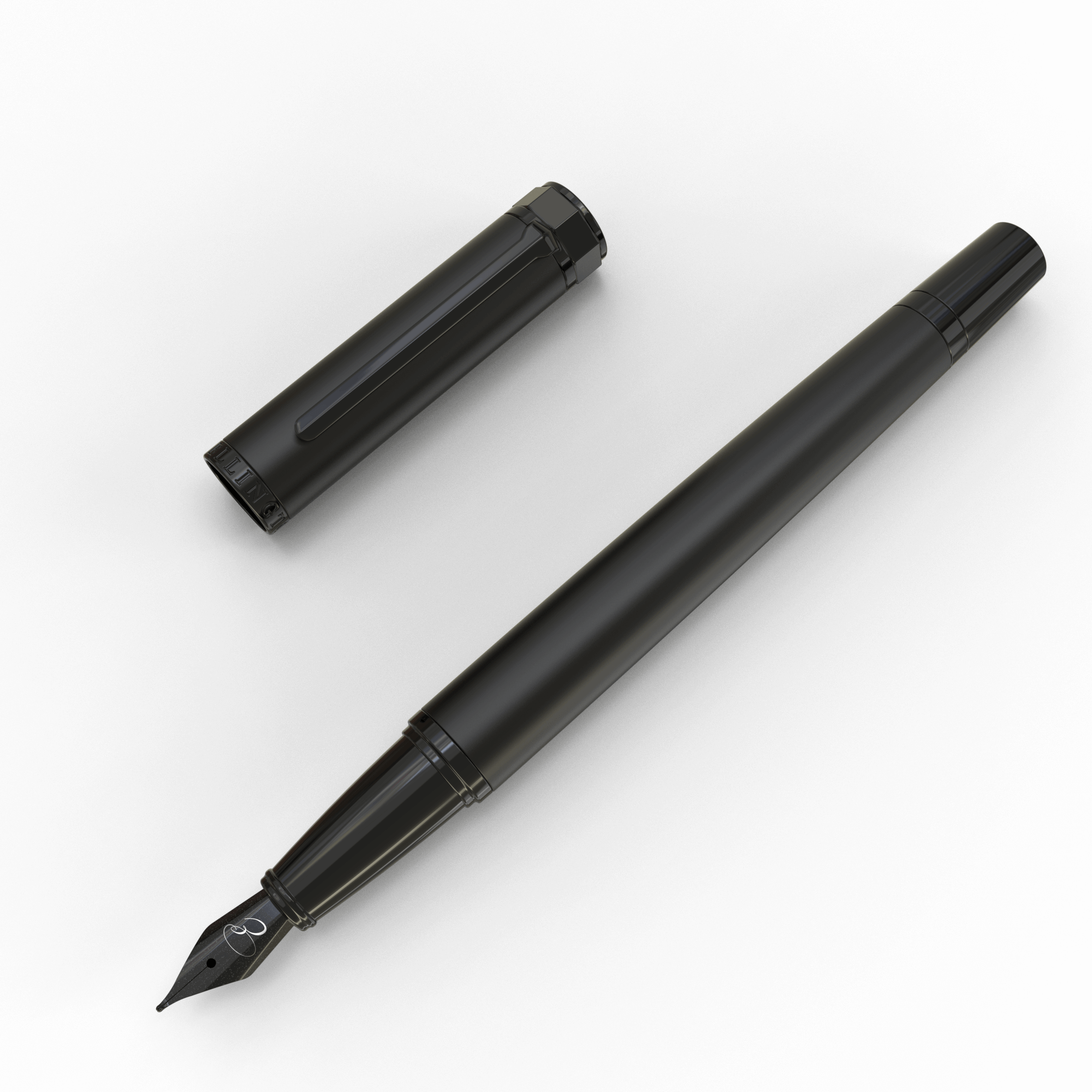 The Stealth Fountain Pen - Ellington Pens product image