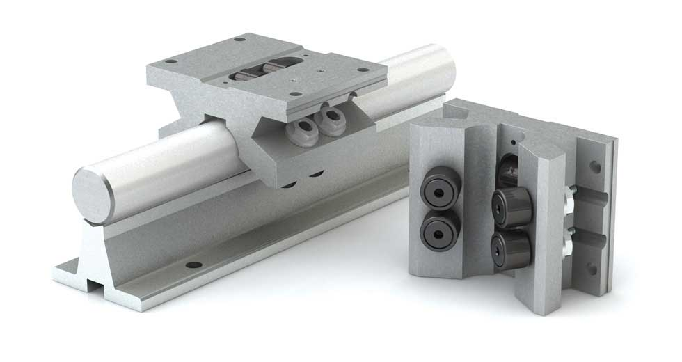 Floating Double Roller Bearing Pillow Block F-DPB-20-OPN-TG for 1.25" Shaft Diameter