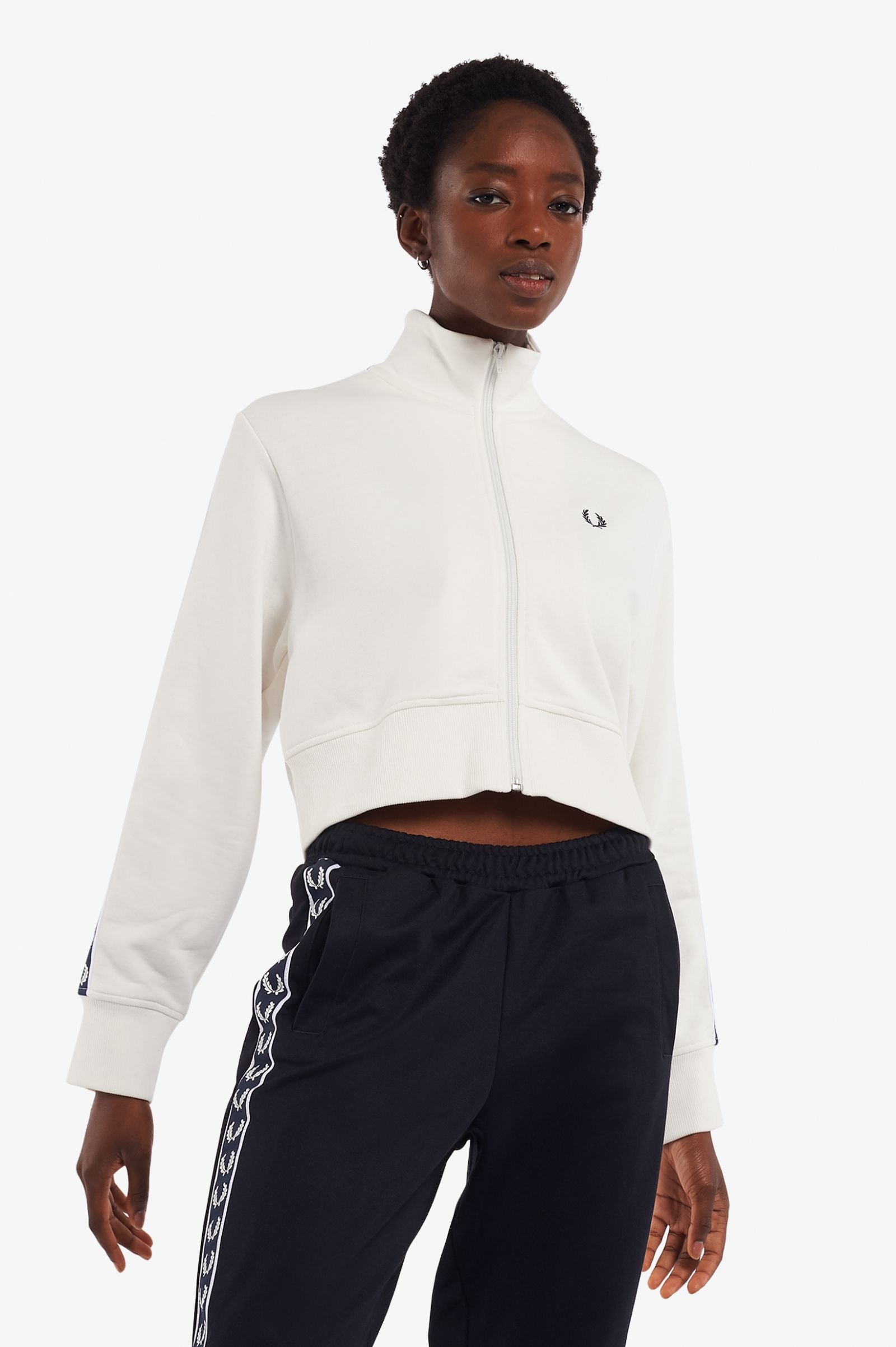 Fred Perry Cropped Taped Track Jacket