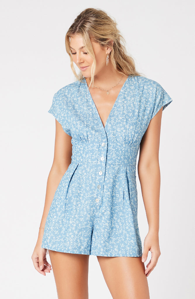 minkpink minx denim jumpsuit