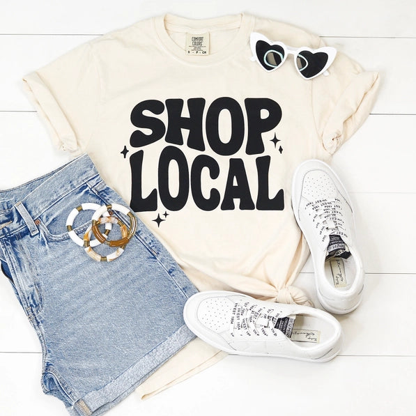 Shop Local Graphic Tee, Shop Local Shirt, Small Business - Small