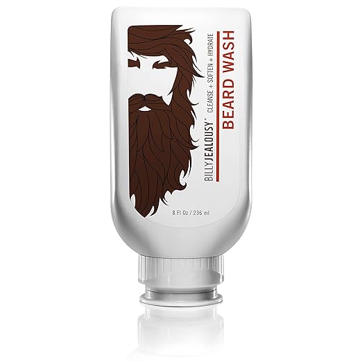 Billy Jealousy Beard Wash for Smooth, Manageable & Frizz-free Beard, Beard Care Enriched with Hydrating Aloe & Strengthening & Conditioning Green Tea Extract