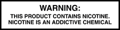Warning This Product Contains Nicotine