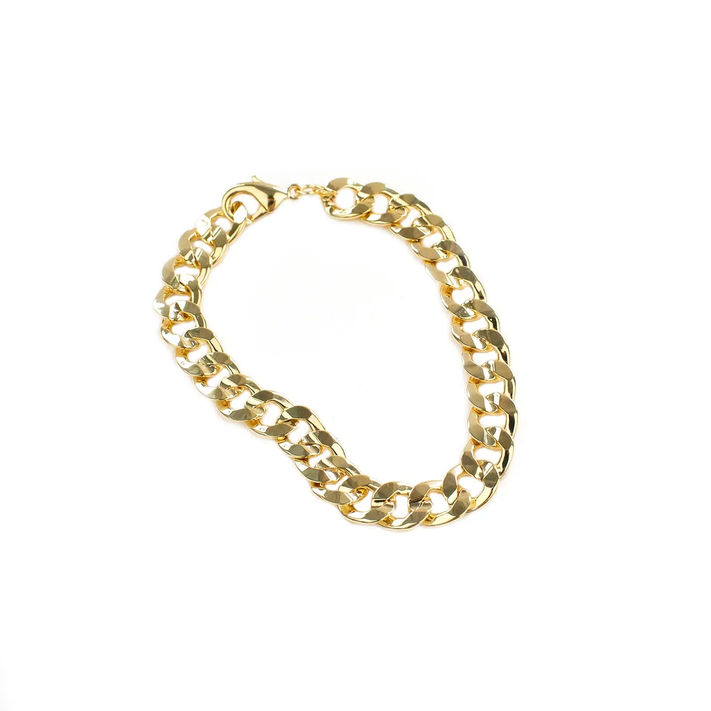 White Cuban Link Bracelet