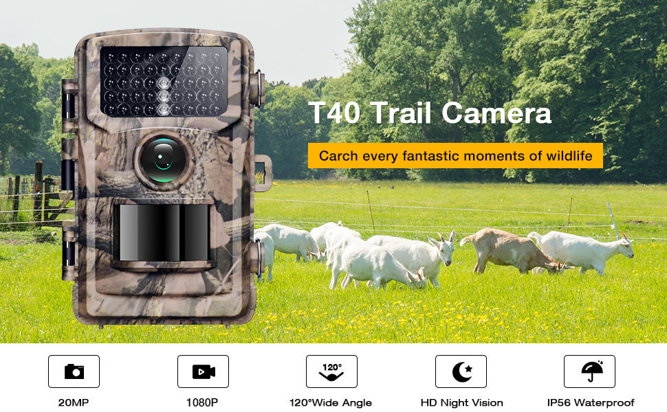 Voopeak T40A FHD 4K & 42MP Trail Game Camera (Only available in the AU)