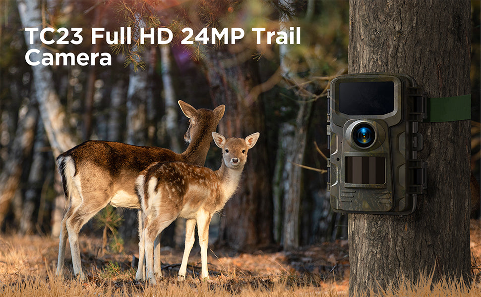 rail Camera with 2.0''LCD Screen, Night Vision and 120° Wide Detect for Wildlife Monitor