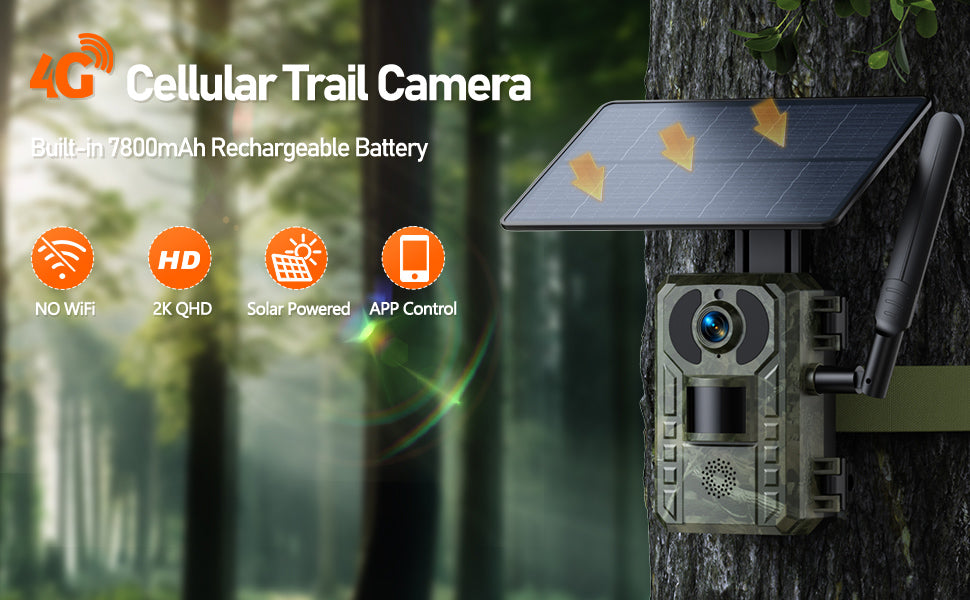 Solar No Glow Cellular/Security Trail Camera