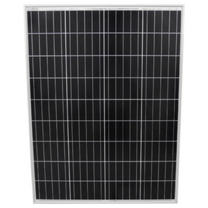 AIMS Power 100 Watt Solar Panel Monocrystalline Rigid Roof / Ground Mount - PowerGenHub - Ring Solar Panel Black