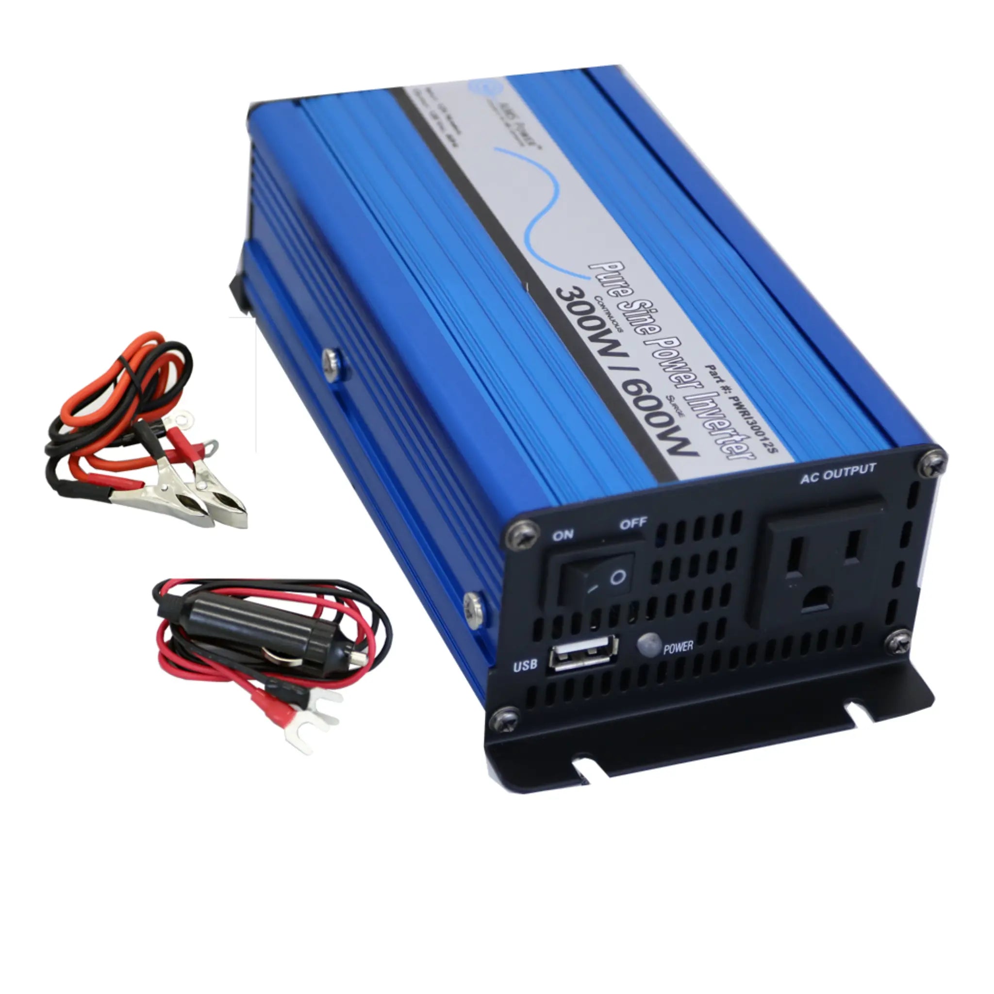 AIMS Power 300 Watt Pure Sine Power Inverter 24 Volt