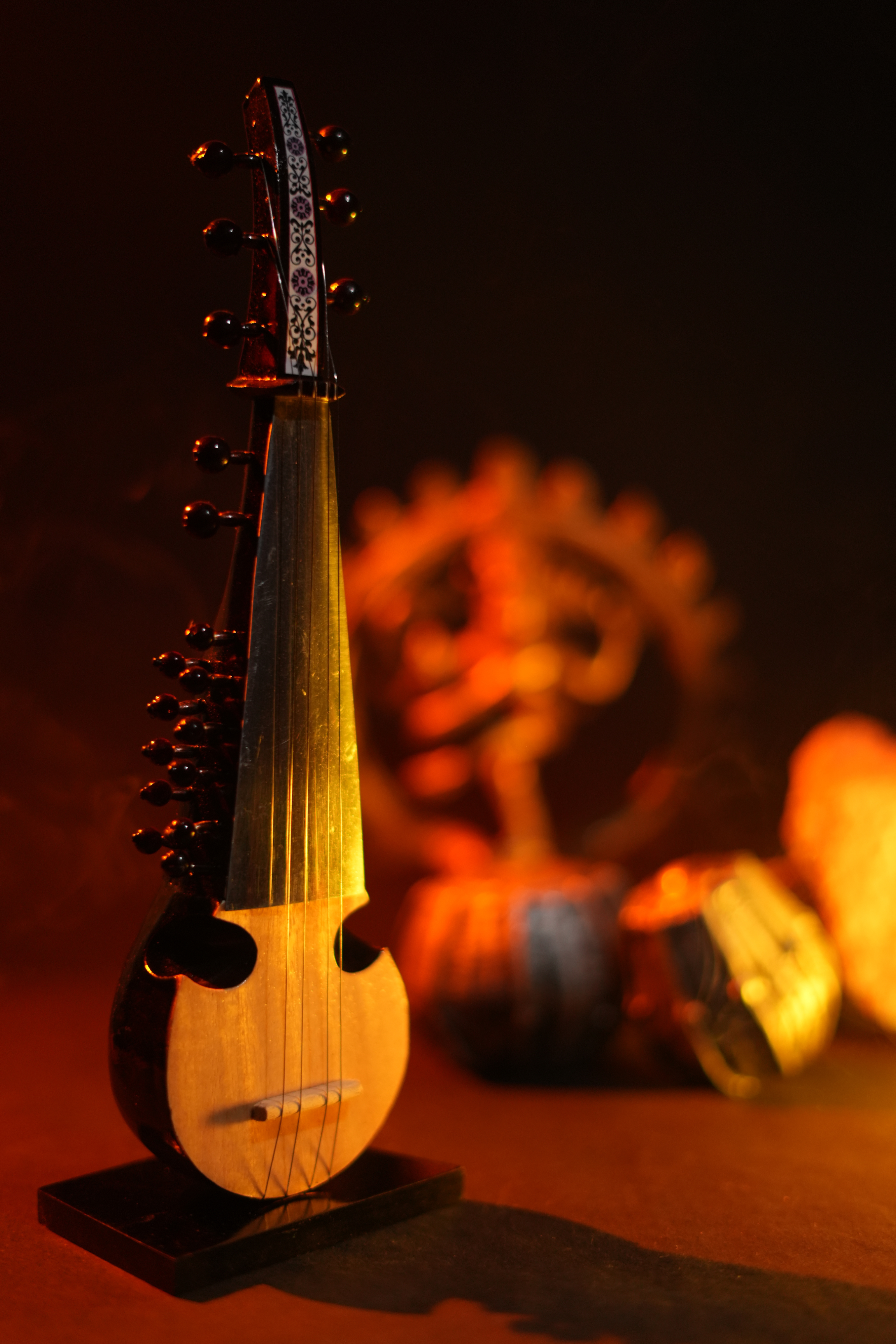 Premium Wooden Miniature - Sarod - The Mad Riyazi product image