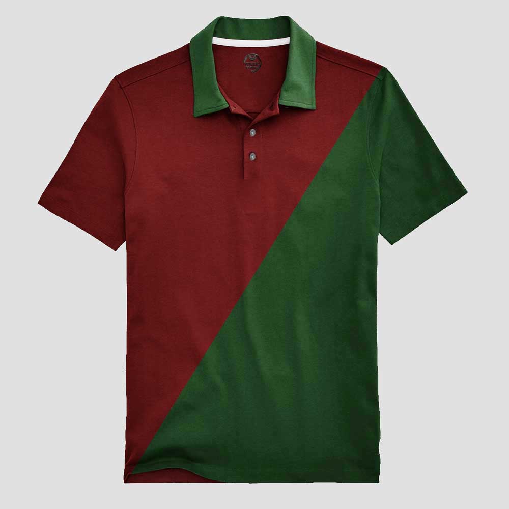 polo shirt color maroon with combination