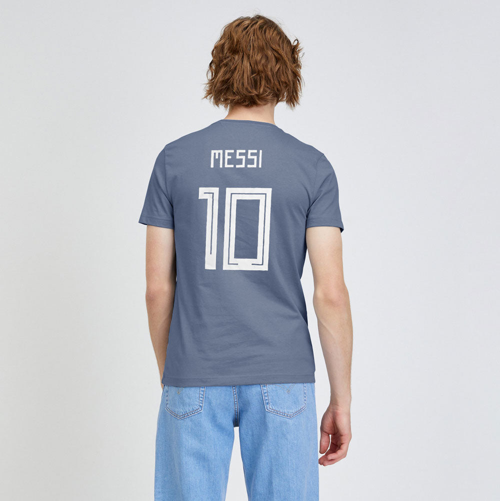 Polo Republica Men's FIFA World Cup Argentina Messi 10 Printed Shi
