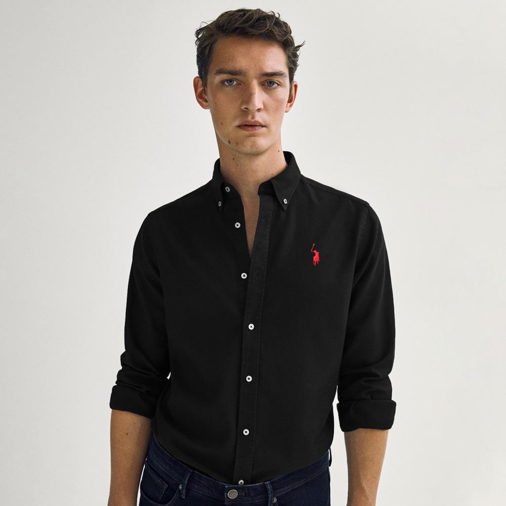 Men's Signature Pony Embroidered Button-down Casual Shirt