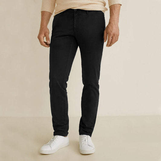 Regular-fit cotton pants - Men