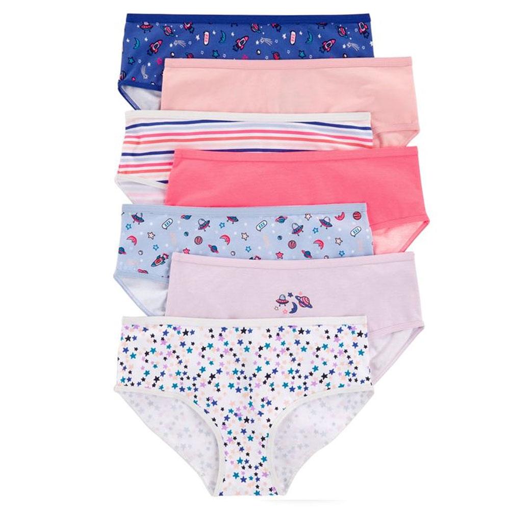 Wonder Nation Super Comfortable Pack of 10 Hipster Panties Toddler Gir