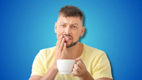 A man having tea