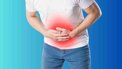 A man experiencing upset stomach
