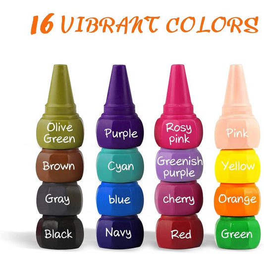 6 Colors Jelly Paint Window Cling Sticker Set with 3 Washable Markers – TBC  the Best Crafts