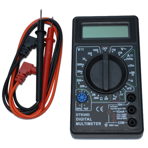 multimeter digital meter multi dt830b test equipment circuit electric choose board banana robotics brand