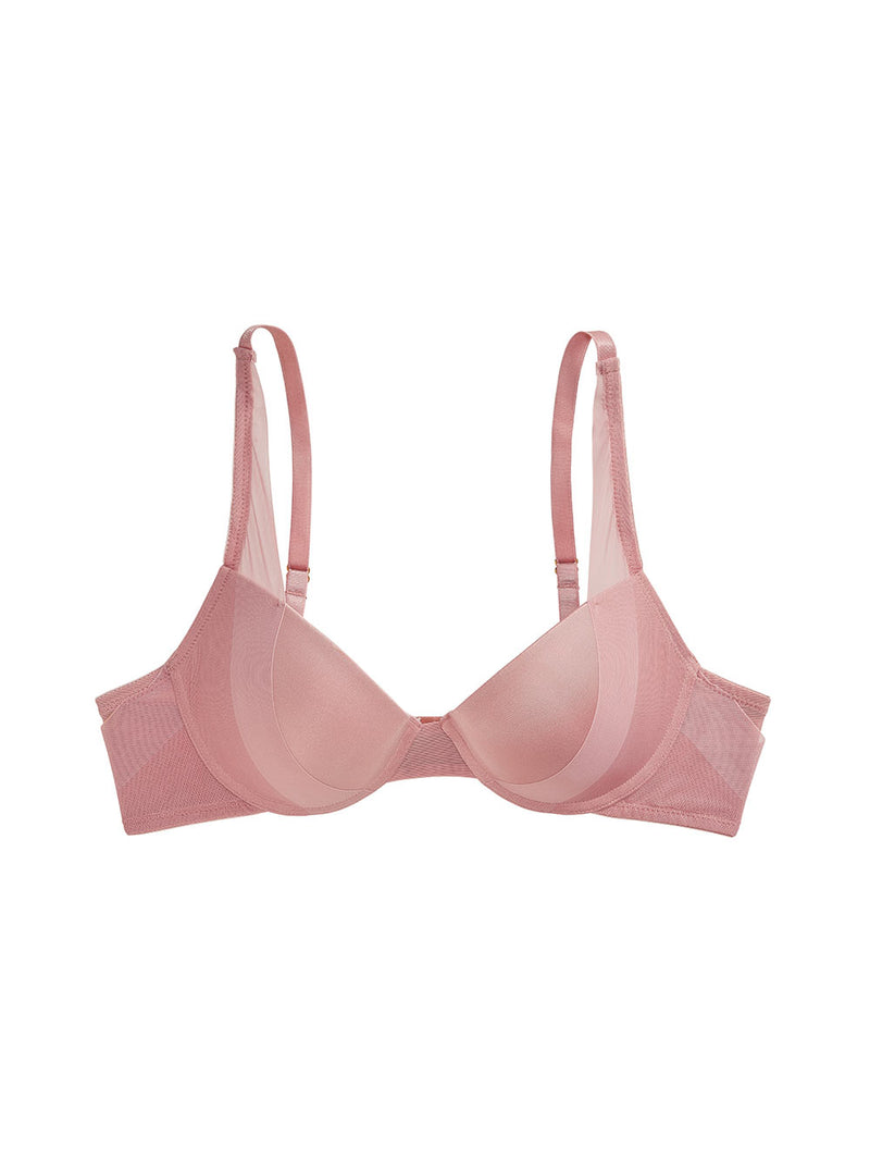 Fay Demi-Cup Bra, Petite, Contoured Cups, Smooth, Underwire, Push-Up ...