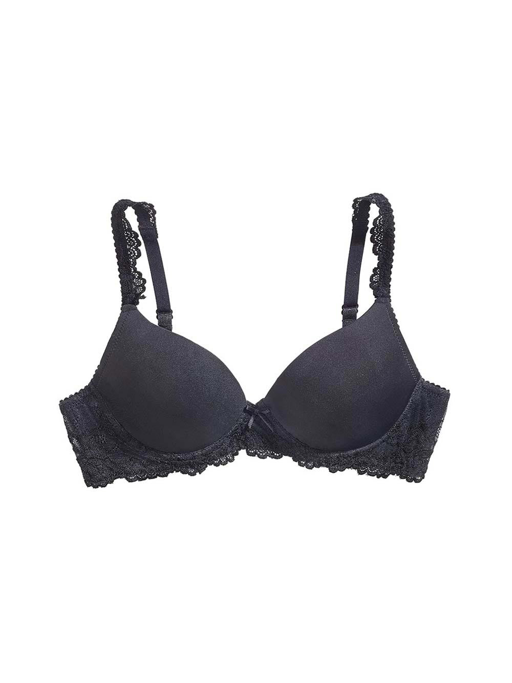 Lina Padded Demi-Cup Bra with Lace