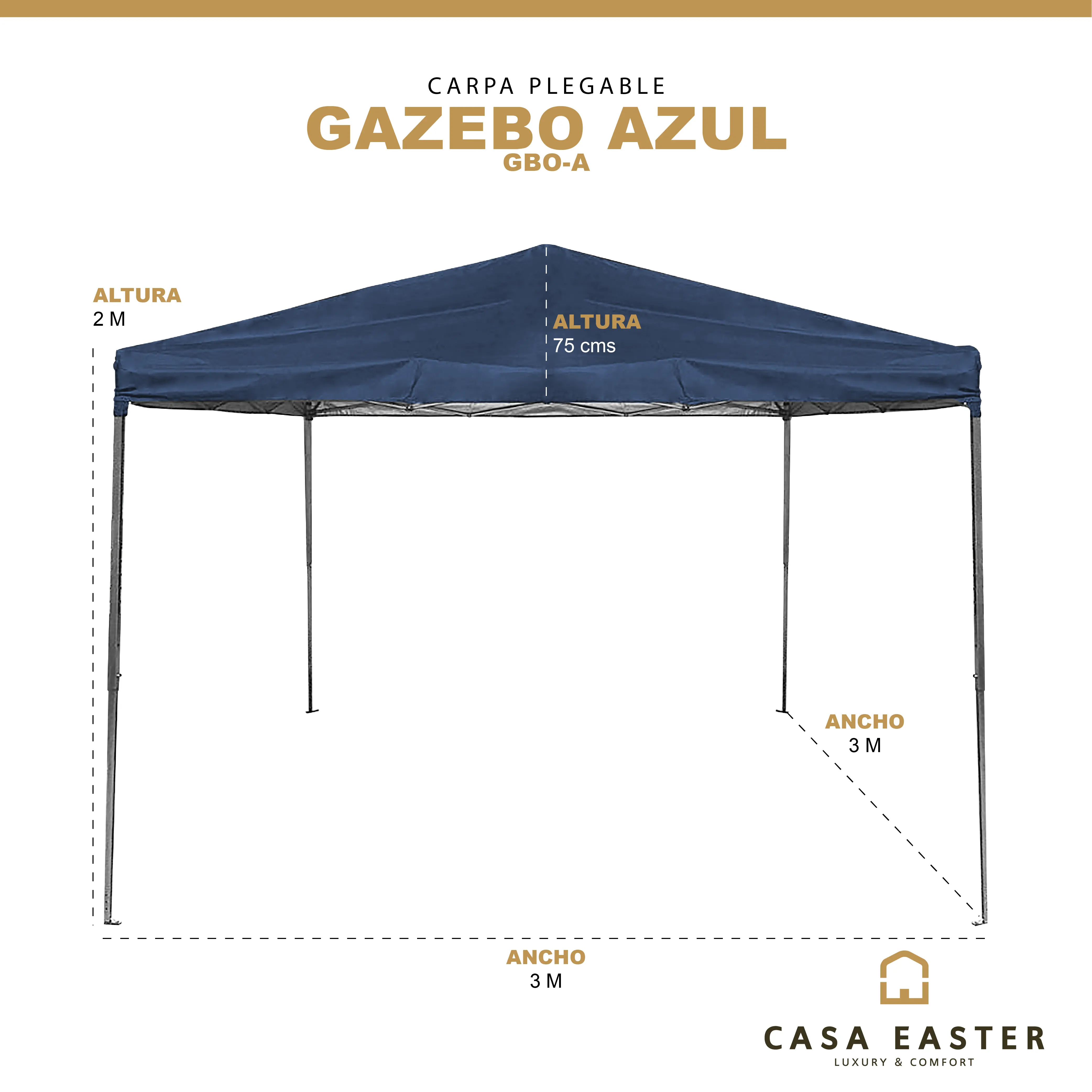 Carpa Plegable para interior y exterior de Poliester Color – CasaEaster