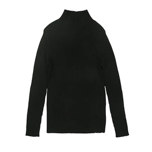 Black ribbed turtleneck - Luna Mae